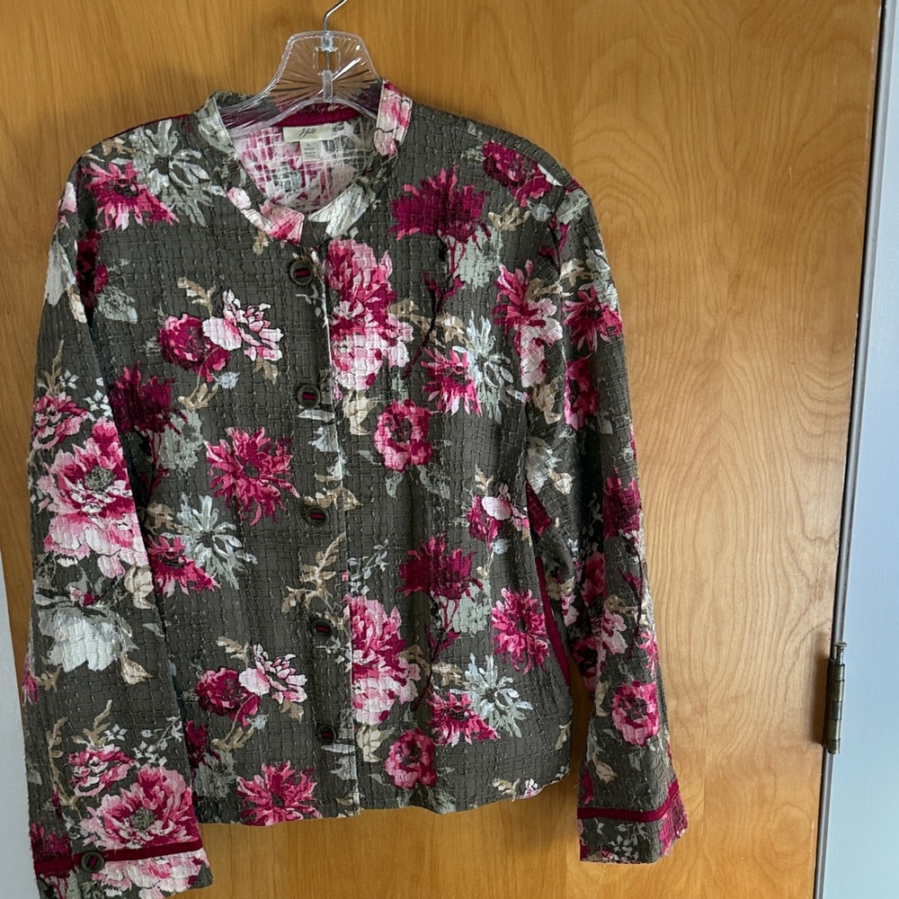 Floral Button-Up Jacket